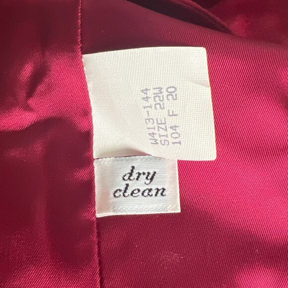 Pendleton Size 22W Wool Pink Button Blazer Burgundy - Picture 6 of 7